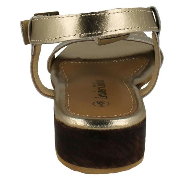 Leather Collection Ladies Leather Collection T-Bar Sandals F00452