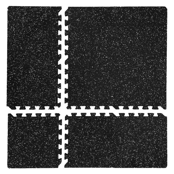 Nicoman Interlocking Rubber Topped Anti Vibration Foam Mats -30cm x 30cm - 14mm Thick