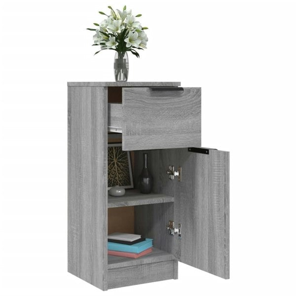 Berkfield Sideboards 2 pcs Grey Sonoma 30x30x70 cm Engineered Wood