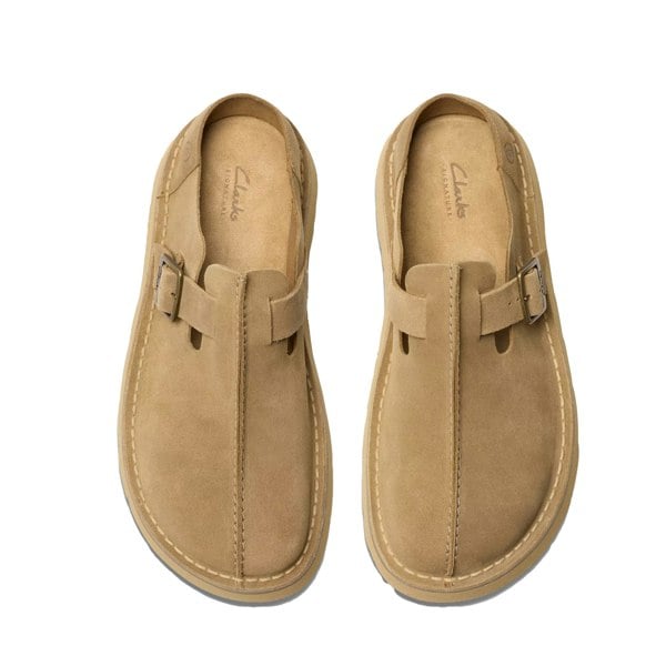 Clarks Originals Solsbury Suede Mule Dark Sand