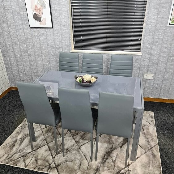 Kosy Koala Dining Table Set with 6 Chairs Dining Room and Kitchen table set of 6