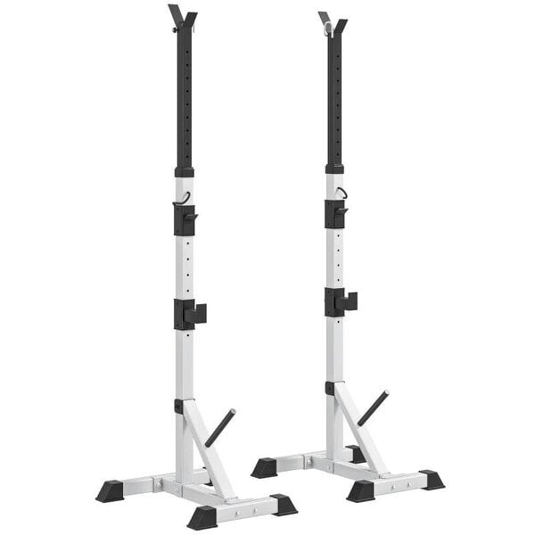 Weights Bar Barbell Rack Squat Stand Adjustable Portable Weight Lifting Max Load 200kg, Suitable For Home Gym Training Work Out