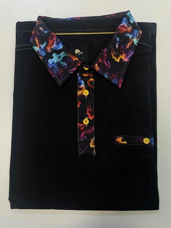 SIGNATURE POLO SHIRT WITH SMOKE INSERT - Claudio Lugli Shirts