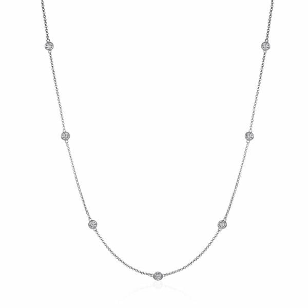 namana Long Chain Necklace for Women with Stones