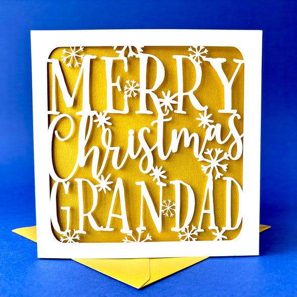 Personalised Snowflakes Christmas Card - alternative angle