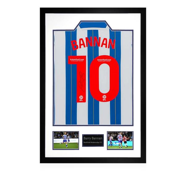 Barry Bannan Signed Sheffield Wednesday 23/24 Shirt Display