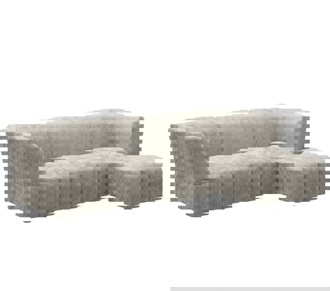DS Living Lena 3 Seater Fabric Sofa - Cream
