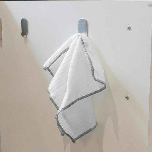 JVL Microfibre Cleaning Cloth - White / Grey