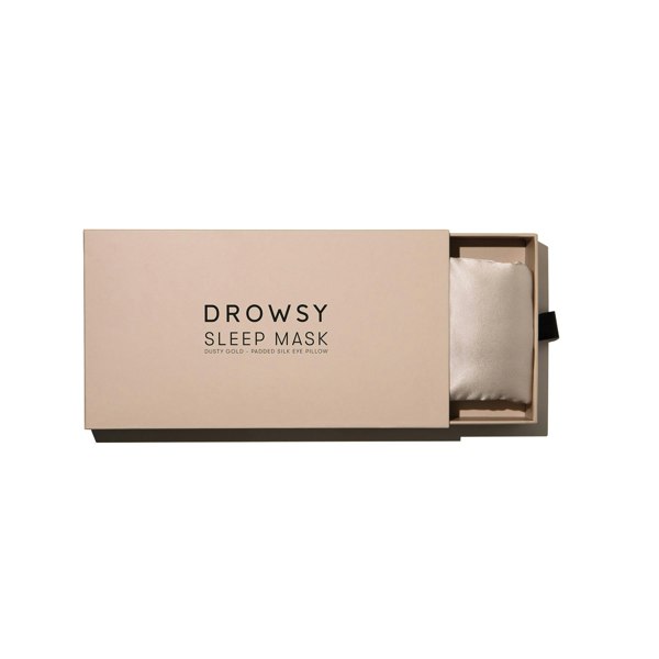 Drowsy Sleep Co Silk Sleep Mask - Dusty Gold