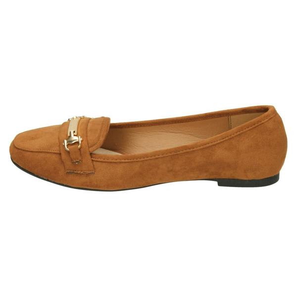 Spot On Ladies Spot On Saddle Vamp Loafers