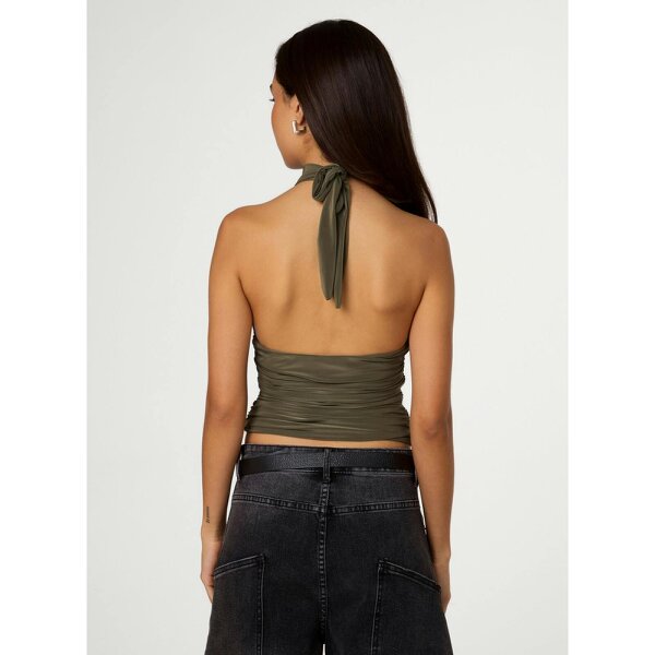 Pink Vanilla Slinky Choker Halter Neck Top