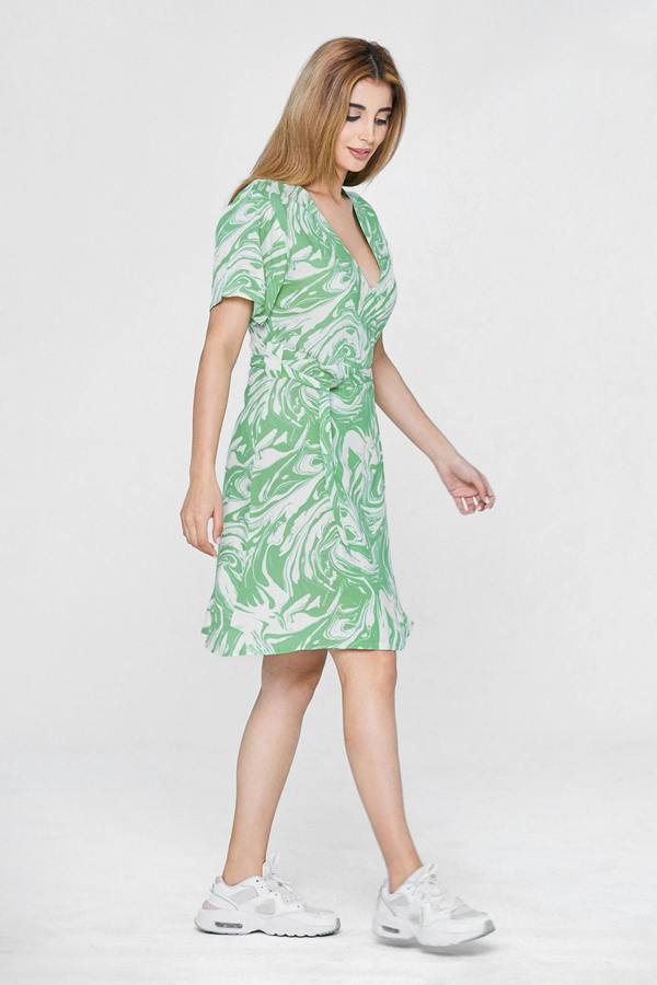 ENORSIA Fluid Printed Relax Fit Mini Dress