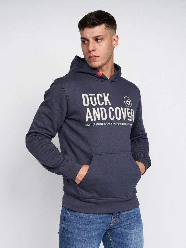 Duck and Cover Hillman Hoodie - Navy