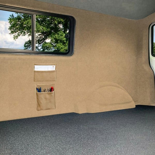 Monstershop Beige Van Carpet Lining, Storage Pouches & Adhesive Glue