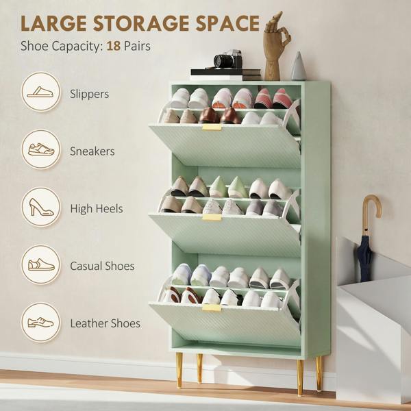Flip-down Shoe Cabinet