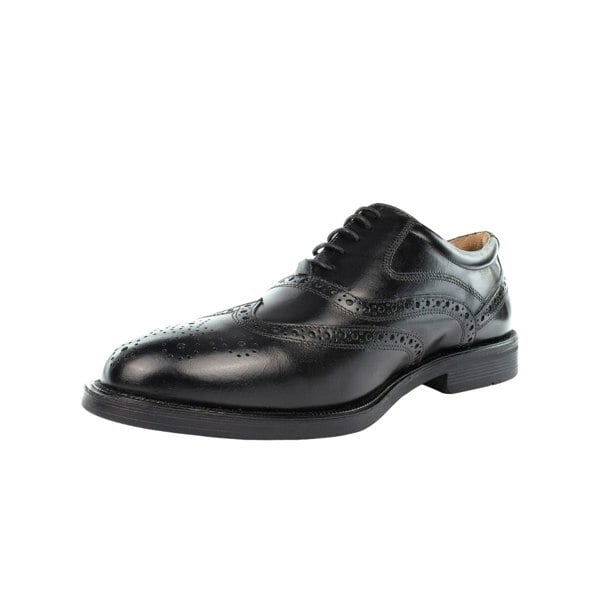 Grafters Mens Leather Lace Up Brogues - Black