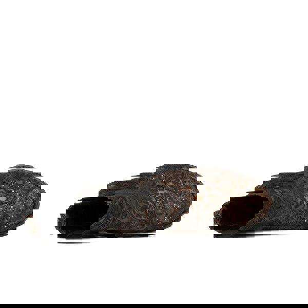 Embassy London Catherine - Floral Emboss - Women's nubuck leather higher chelsea boot with broguing