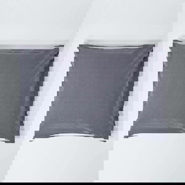 HOMESCAPES French Flax Linen Housewife Pillowcase, Standard Size