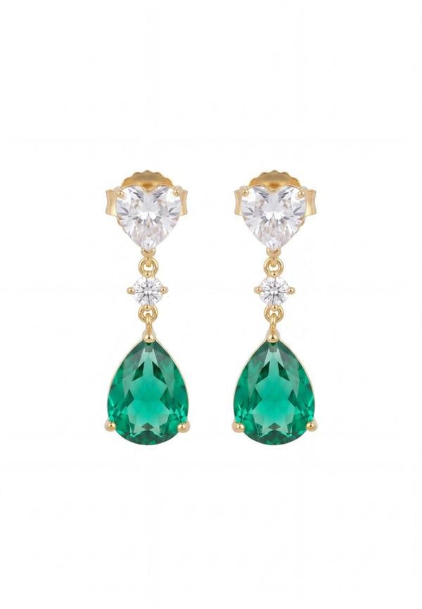 Latelita Irina Paraiba Tourmaline Teardrop Earrings Gold