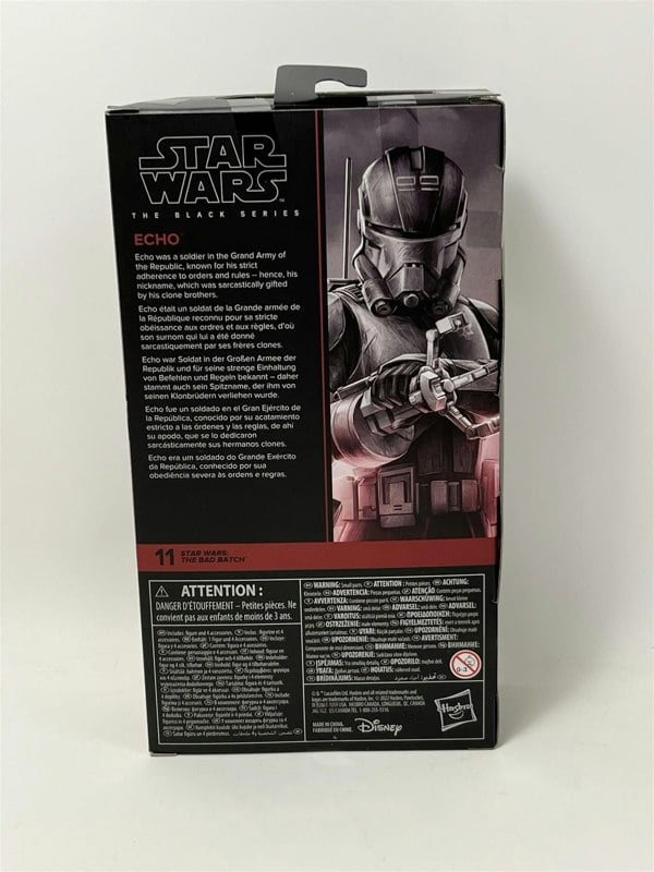 echo the bad batch star wars the black series 6 inch hasbro f4348