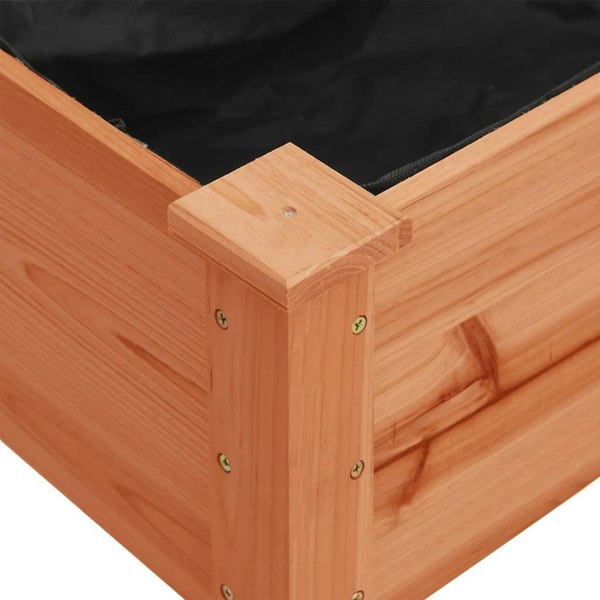 Berkfield Planter with Liner Brown 71x37x76 cm Solid Wood Fir