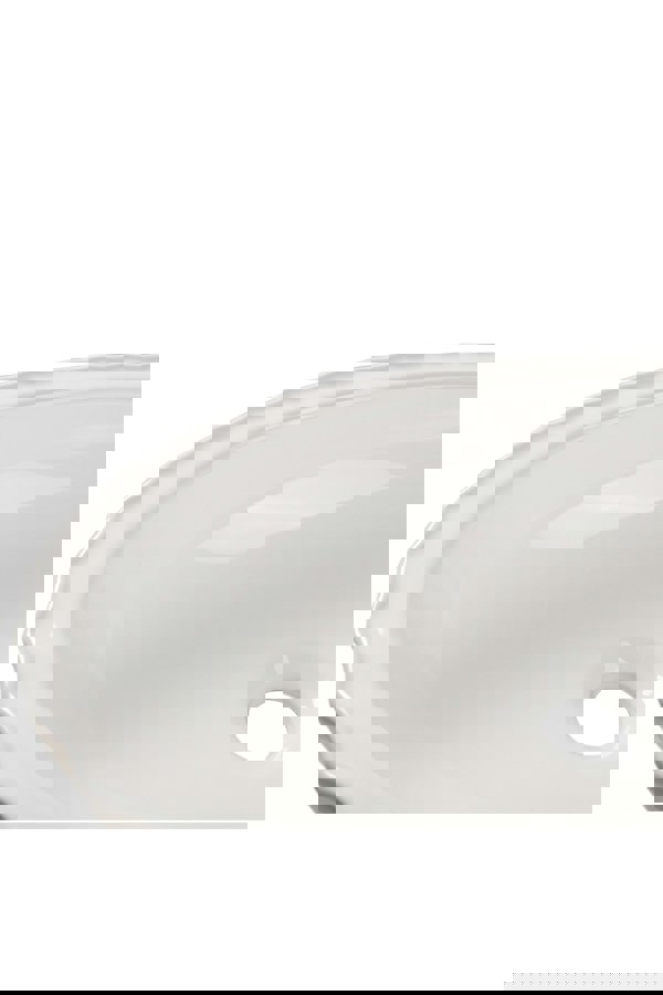 Living and Home Artistic Oval Bathroom Countertop Vessel Vanity Sink