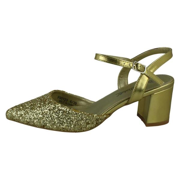 Anne Michelle Ladies Anne Michelle Mid Block Heel Closed Toe Sandals F90123