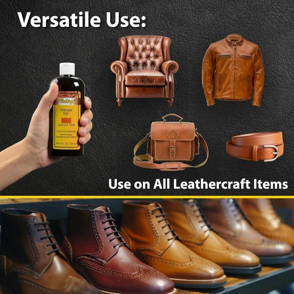 Fiebing's Vintage Gel - Instant Antique Leather Finish Polish 8oz