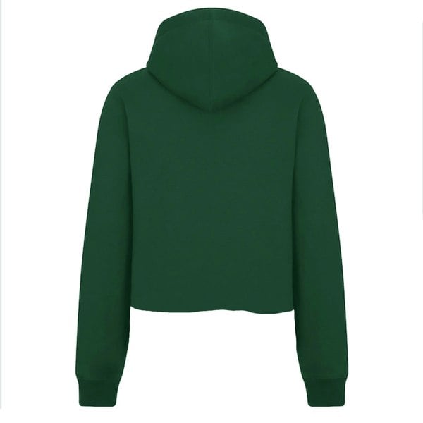 Harry Potter Womens College Slytherin Crop Hoodie - Green