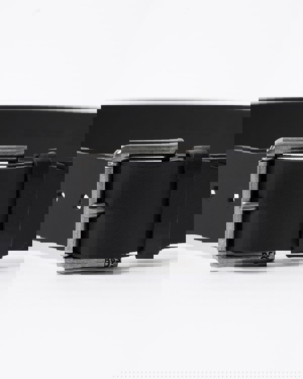 BOSS Orange Mens Joris Belt in Black 001 detail