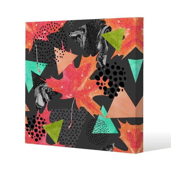 Benjamin Tate Design Maple Leaf Geometrics (Canvas Print)