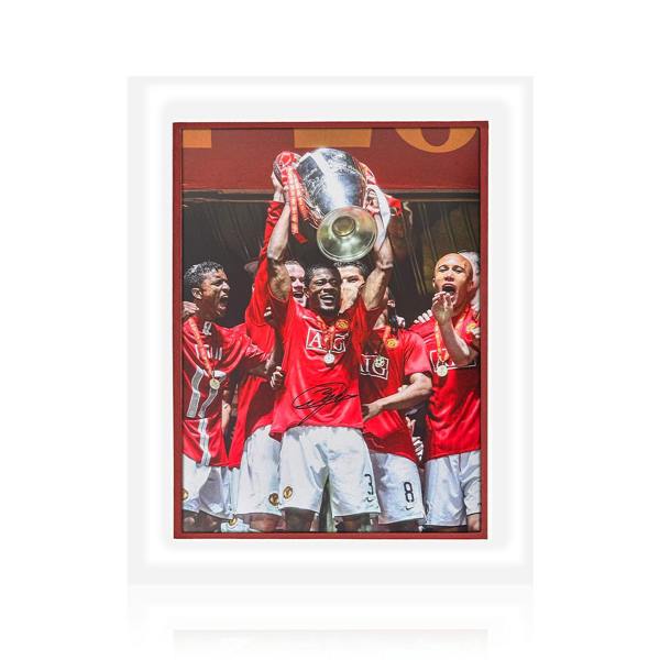 Patrice Evra Signed Manchester United Deluxe Mount