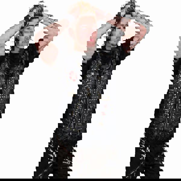 Spiral Direct GOTH METAL - Allover T-Shirt Black