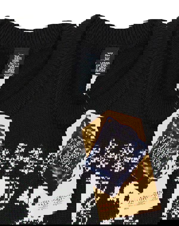 Disney The Nightmare Before Christmas Unisex Black Jack Skellington Christmas Jumper