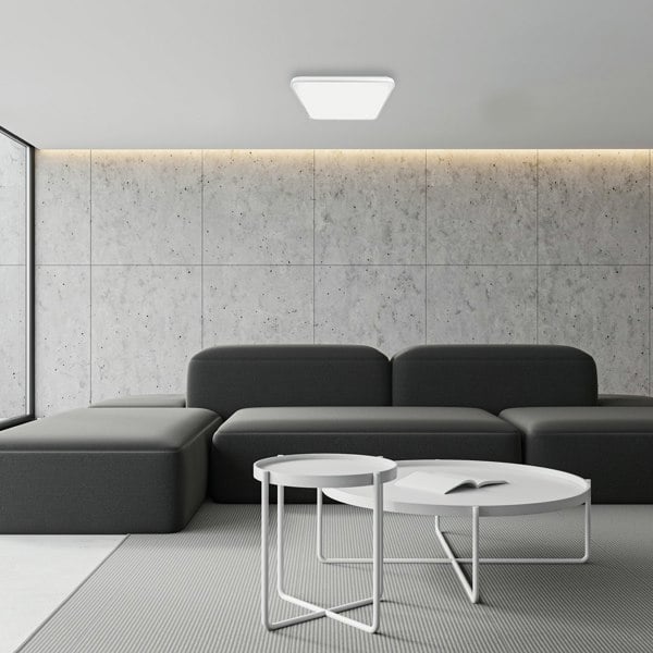 Milagro Fabio LED Ceiling Lamp  White 23W(150W) 37cm Great Value Stylish Lifetime Light Source