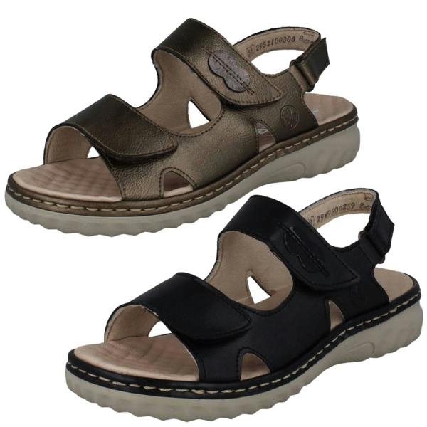 Rieker Ladies Rieker Adjustable Back Sandals 60462