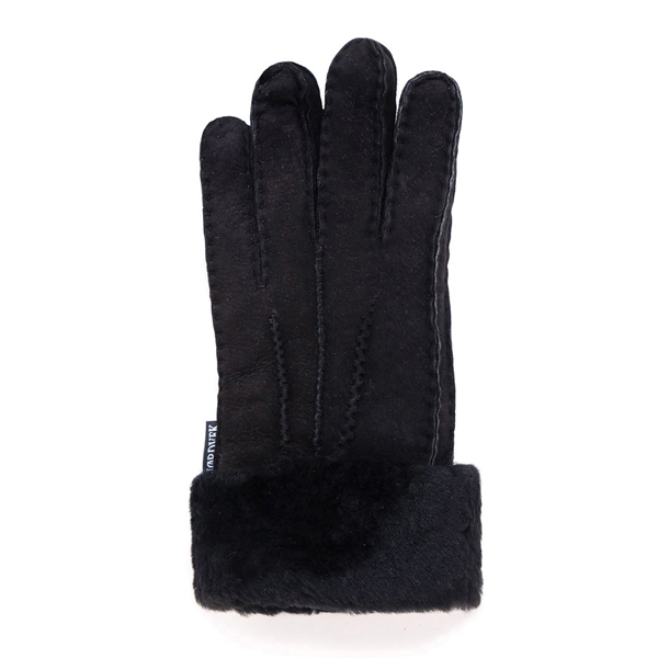 Nordvek Womens Sheepskin Gloves With Fur Cuff