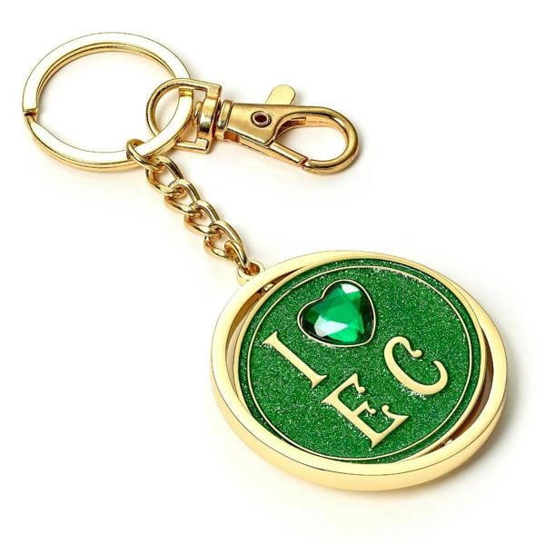 The Carat Shop Wicked I love Emerald City Spinning Keyring
