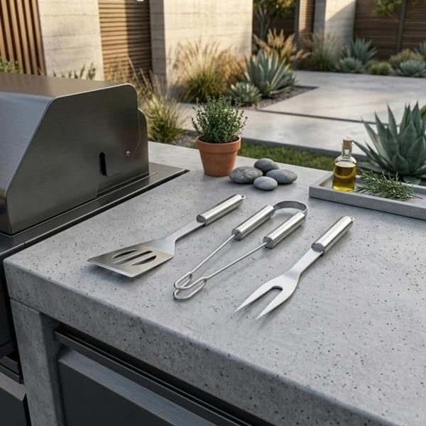 Garden Greatness Deluxe Stainless Steel BBQ Tool Set