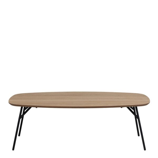 Wyld Haus Johannesburg Rectangular Natural Oak Coffee Table Round Edges