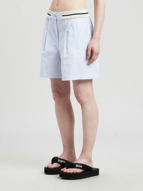 Palm Angels Palms Striped Boxer Shorts Light Blue - Supplied FashionPALM ANGELS
