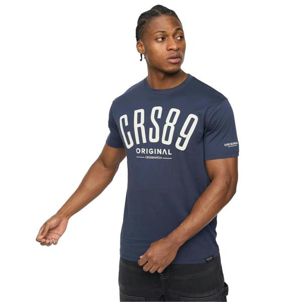 Crosshatch Mens Hallfell T-Shirt - Navy - 