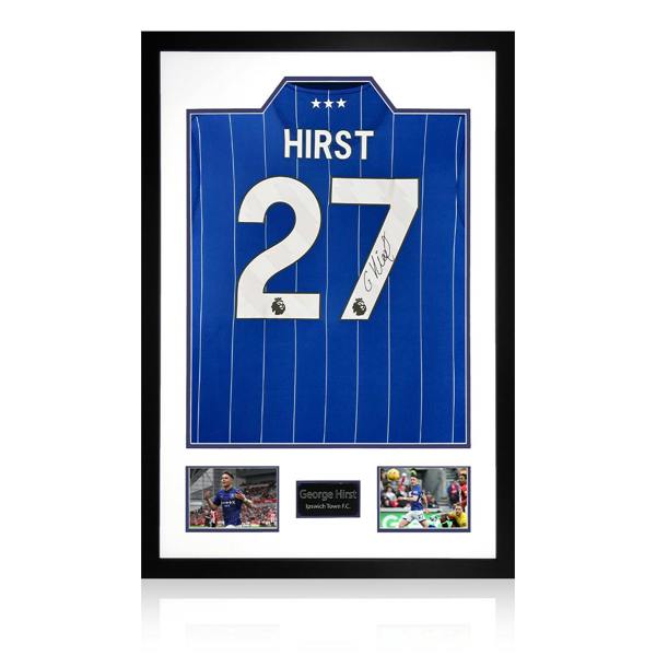 George Hirst Signed Ipswich Town 24/25 Shirt Premium Frame
