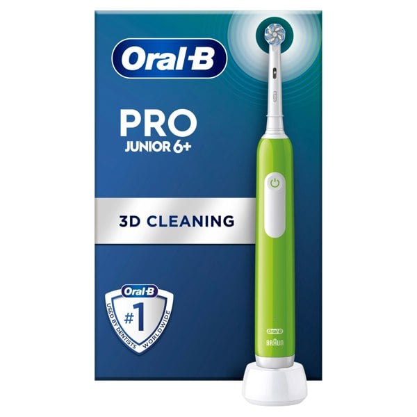 Oral-B Pro Junior Green Electric Toothbrush,  For Ages 6+