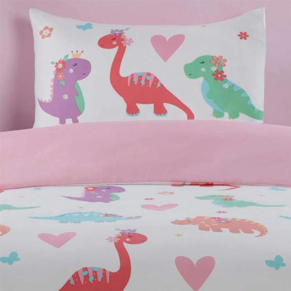 Dino Daisy Duvet Cover Set