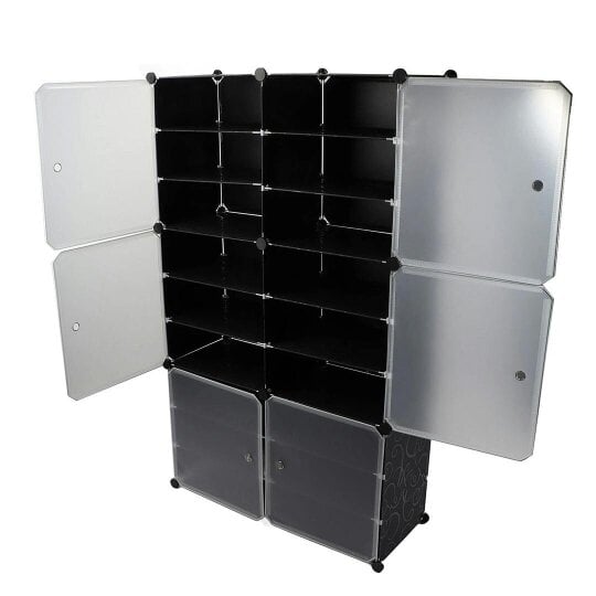 Havendro Shoe Rack Organizer 9-Tier Stackable Shoe Storage Cabinet Space Saving