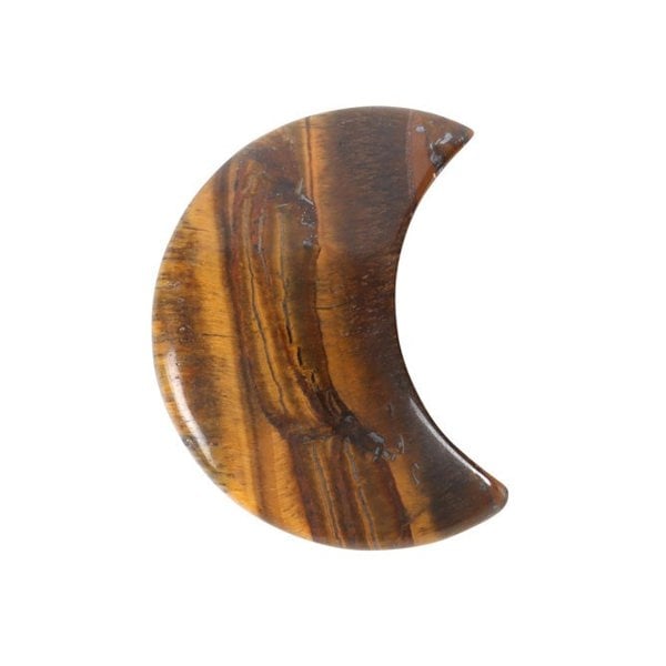 Serano Out Of This World Tiger's Eye Crystal Moon Greeting Card