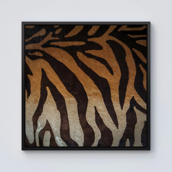 Warren Reed Tiger Skin Print Framed Canvas