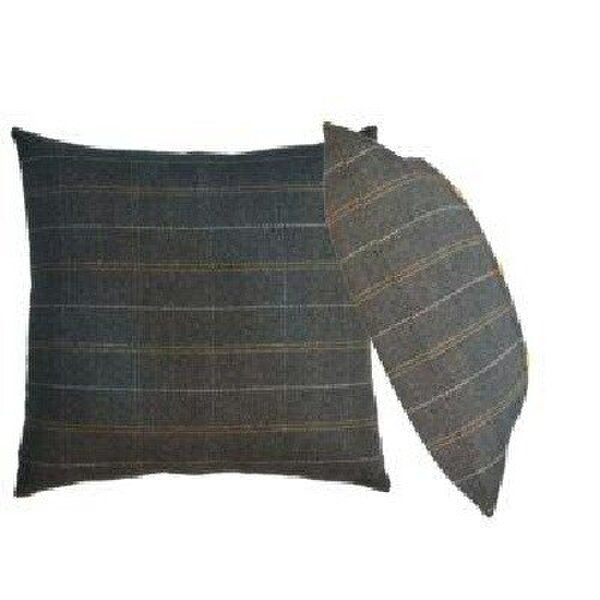 Wyld Haus Set of 2 Quimper Pewter Cushions with Button Detail