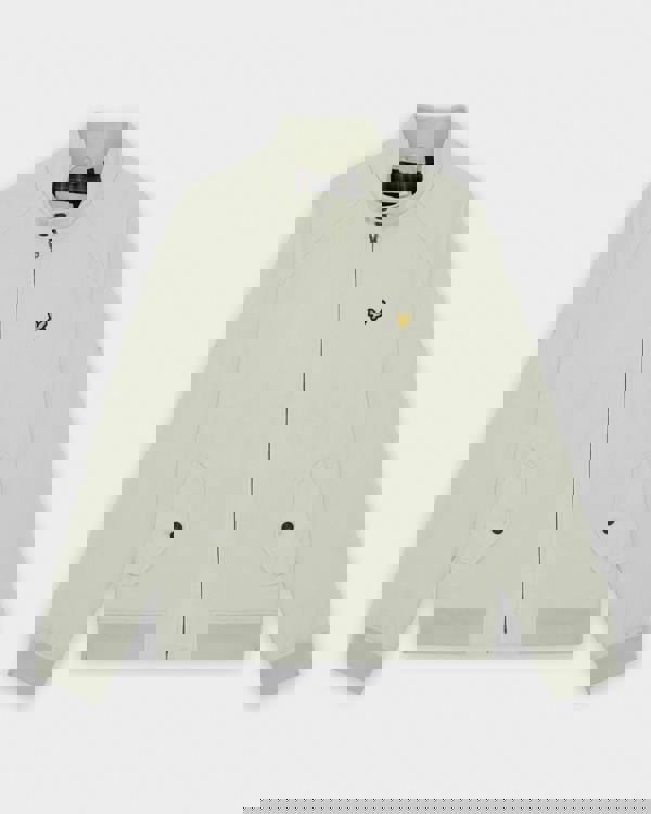 Lyle & Scott Cotton Mens Harrington Jacket - Y117 Wheat | CHO | Designer Mens Bomber Jackets